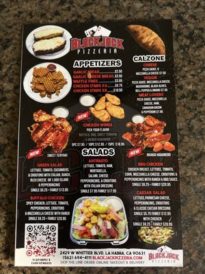 Menu photo 1 Blackjack Pizzeria La Habra, CA Menu photo 1 Blackjack Pizzeria La Habra, CA