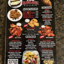 Blackjack Pizzeria - Current menu