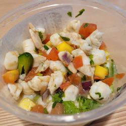 Vallarta Supermarkets - Half pound of Shrimp, Avocado & Mango Ceviche... so good! I should have gotten one pound LOL