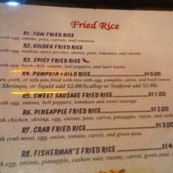 Siam Grill - Menu item pumpkin fried rice looks interesting - Thai Near Me - Portland, Oregon Siam Grill - Menu item pumpkin fried rice looks interesting - Thai Near Me - Portland, Oregon