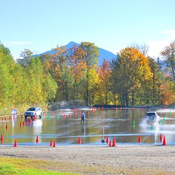 The 4x4 Center - The 4x4 Centers wet weather driving track at the Driving Center for learning.