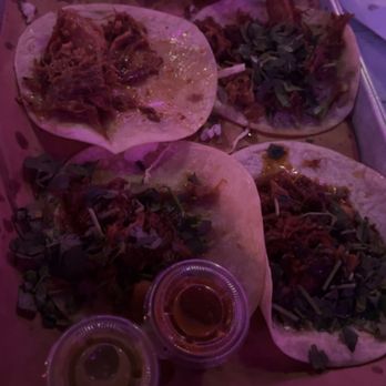 The Pink Agave Of Covington - Flour tortilla tacos with carnitas & cilantro. One is carnitas only. (Best carnitas I've had) - New Mexican Cuisine Near Me - Covington, Louisiana The Pink Agave Of Covington - Flour tortilla tacos with carnitas & cilantro. One is carnitas only. (Best carnitas I've had) - New Mexican Cuisine Near Me - Covington, Louisiana