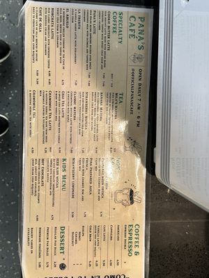 Menu photo 1 Pana's Cafe Commerce, CA