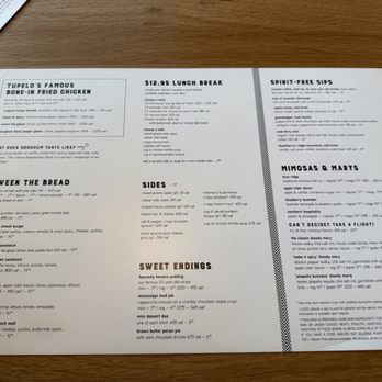 Tupelo Honey Southern Kitchen & Bar - Menu - New American Near Me - Huntsville, Alabama Tupelo Honey Southern Kitchen & Bar - Menu - New American Near Me - Huntsville, Alabama