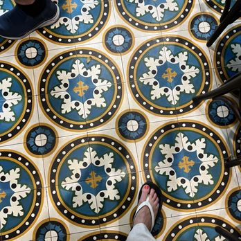 Sanguich - Tile floor. Space is small with only two tops and a long sit at deli counter. - Cuban Near Me - Miami, Florida Sanguich - Tile floor. Space is small with only two tops and a long sit at deli counter. - Cuban Near Me - Miami, Florida