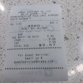Hi Lo Diner - $9.67 for a breakfast sandwich is robbery. Microwaved crap. - American Near Me - Saint Paul, Minnesota