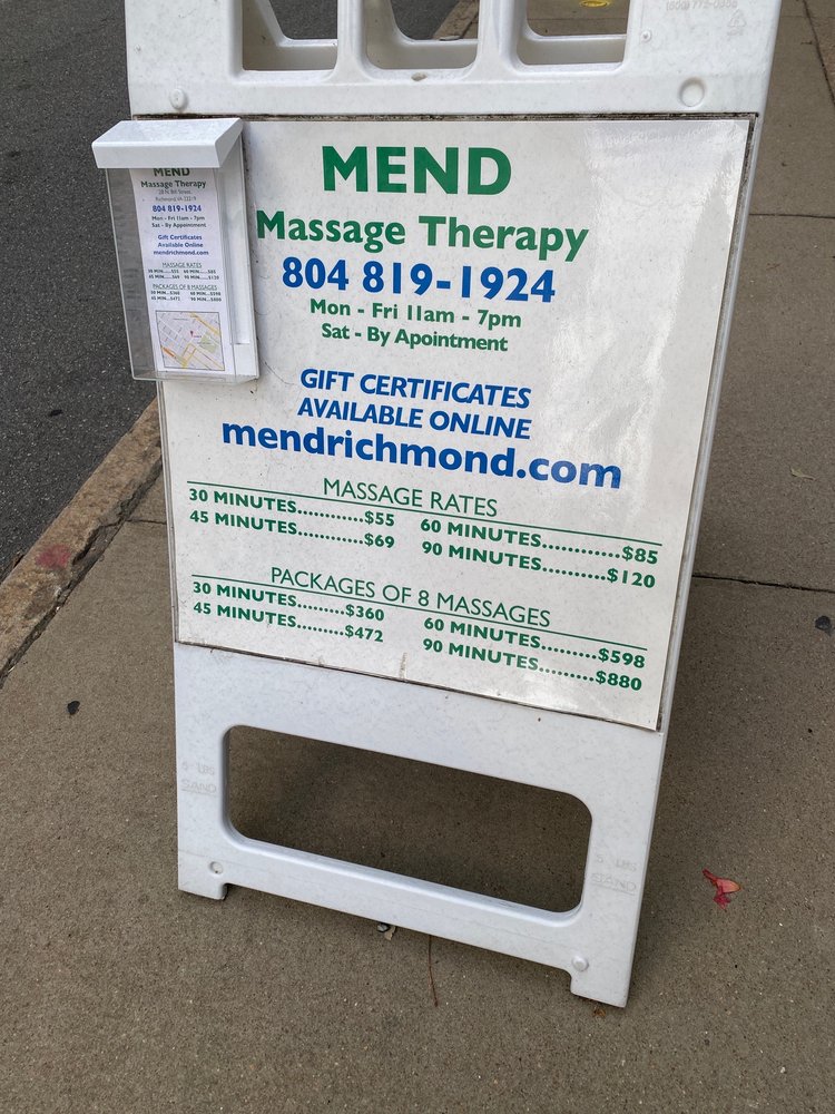 MEND MASSAGE THERAPY Updated September 2024 10 Photos & 24 Reviews