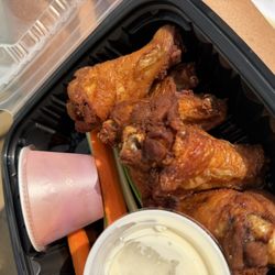 Chicken wings ... nasty hot sauce