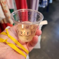 Drift Boutique - Complimentary champagne while you shop. Yes please.