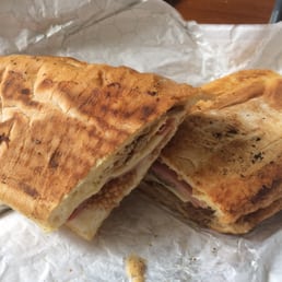 Cubano: pork, ham, few pickles and the saving grace: mustard seeds. Cubano: pork, ham, few pickles and the saving grace: mustard seeds.