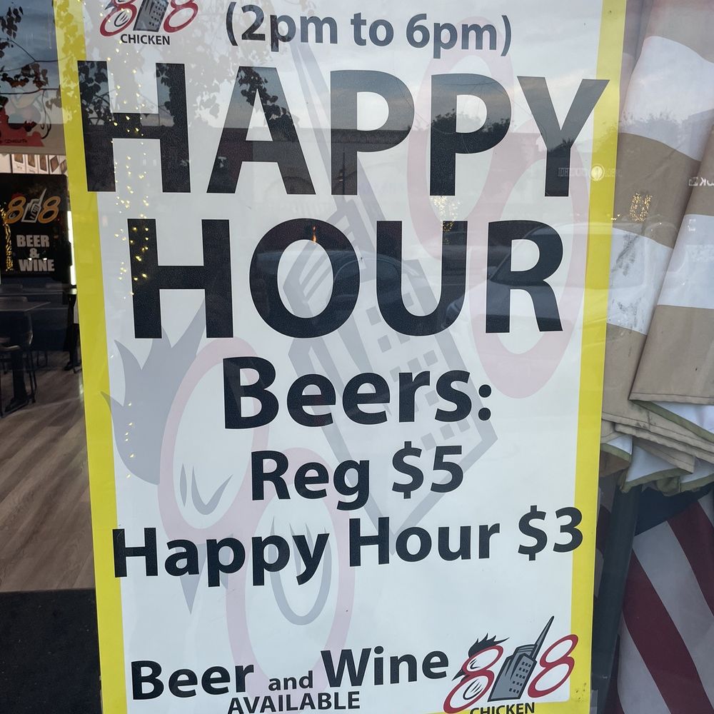 818 Chicken - Hours for happy hour - Chicken Shop Near Me - Glendale, California