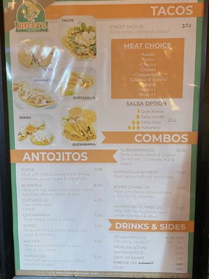 Menu photo 2 Rivera's Tacos Olathe, KS Menu photo 2 Rivera's Tacos Olathe, KS