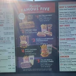 Drive-thru menu