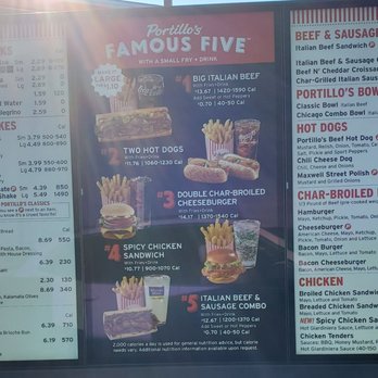 Portillo's Madison, Wisconsin - West Towne - Drive-thru menu - Hot Dogs Near Me - Madison, Wisconsin