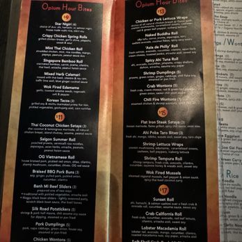 Starfish - Happy hour menu! Highly recommend good deals strong drinks half off - Asian Fusion Near Me - Laguna Beach, California