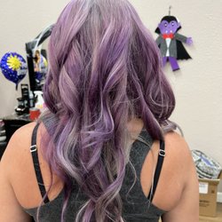 Highlands Hair Salon - Purple
And silver hair