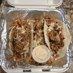 Jake's On The Lake - Bbq Pork Tacos- so good!! Really nice combo of flavors and generous portion.