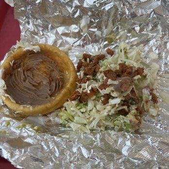 Tacos El Superior - Sope de Al Pastor most of it is CABBAGE - Mexican Near Me - Lancaster, California Tacos El Superior - Sope de Al Pastor most of it is CABBAGE - Mexican Near Me - Lancaster, California