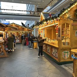 Christmas market at the mall Christmas market at the mall