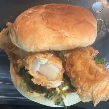Hank's Oyster Bar, Old Town - Fried Fish Sandwich - their website says catfish :( I had to toss b/c cod makes me ill. Wasted $19 - Seafood Near Me - Alexandria, Virginia Hank's Oyster Bar, Old Town - Fried Fish Sandwich - their website says catfish :( I had to toss b/c cod makes me ill. Wasted $19 - Seafood Near Me - Alexandria, Virginia