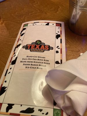 Menu photo 3 Texas Roadhouse Anchorage, AK