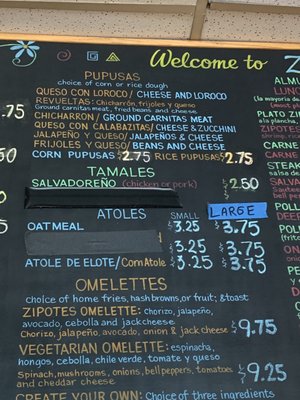Menu photo 2 Zipotes Restaurant Redwood City, CA Menu photo 2 Zipotes Restaurant Redwood City, CA