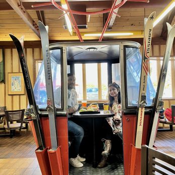 McDonald's - a woman and a man in a gondola - Fast Food Near Me - North Conway, New Hampshire