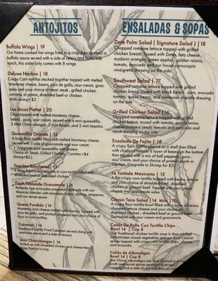 Menu photo 3 Los Arcos Mexican Restaurant La Quinta, CA