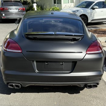 Wurzel Performance - Porsche Panamera Satin Black - Auto Detailing Near Me - Carson, California