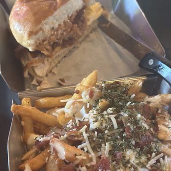 Fire Rock Burgers & Brews - Side of Garlic Fries - Burgers Near Me - Calimesa, California Fire Rock Burgers & Brews - Side of Garlic Fries - Burgers Near Me - Calimesa, California