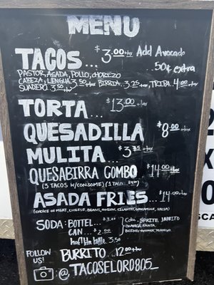 Menu photo 2 Tacos El Oro Oxnard, CA Menu photo 2 Tacos El Oro Oxnard, CA