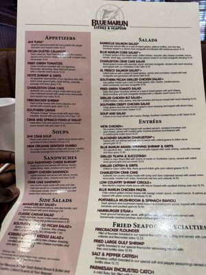 Menu photo 5 Blue Marlin Columbia, SC