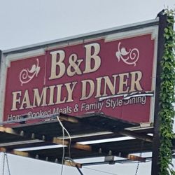 B & B Family Diner - B & B diner sign along art. 51 in Perryopolis.