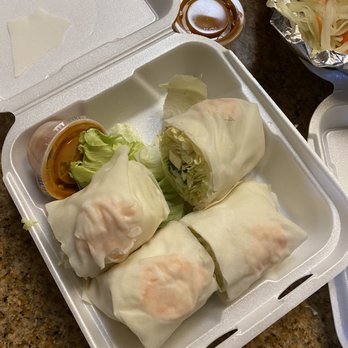 Khun Suda - Spring rolls not cooked. This wrap as dairy products if you serve it like this people can get sick - Thai Near Me - Roseville, California Khun Suda - Spring rolls not cooked. This wrap as dairy products if you serve it like this people can get sick - Thai Near Me - Roseville, California