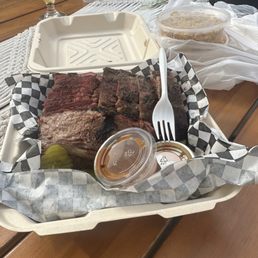 Meat plate, ribs, brisket, Tri-tip. Meat plate, ribs, brisket, Tri-tip.