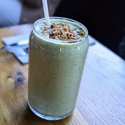 Hole In The Wall - Williamsburg - November 20, 2022; Greened Out smoothie ($9).