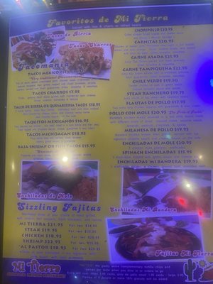 Menu photo 1 Mi Tierra Authentic Mexican Restaurant Orange City, FL