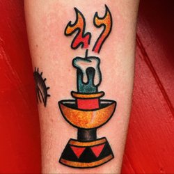 Blvck Rose Tattoo - Candle by @dr.crimeboy