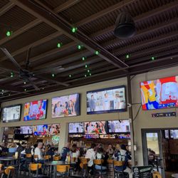 The Fat Frog - All the TVs to watch sports.