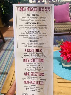 Menu photo 2 Destination Unknown Del Mar, CA