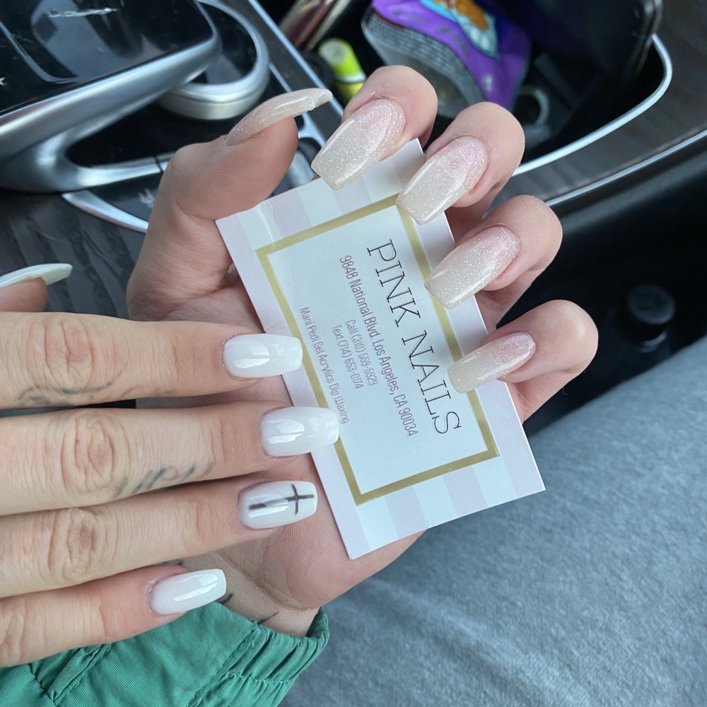 Pink Nails - Full set dip powder and gel pedicure $100. (: - Nail Salons Near Me - Los Angeles, California Pink Nails - Full set dip powder and gel pedicure $100. (: - Nail Salons Near Me - Los Angeles, California