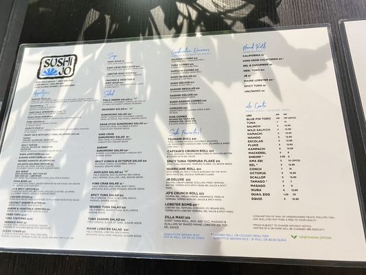 Menu photo 3 Sushi Jo West Palm Beach, FL Menu photo 3 Sushi Jo West Palm Beach, FL