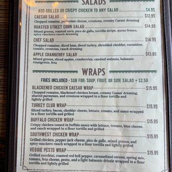Ramblehorn Cafe - Salads and wraps menu March 2026 - Breakfast & Brunch Near Me - Pine Grove, California