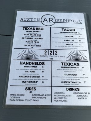 Menu photo 1 Austin Republic West Palm Beach, FL Menu photo 1 Austin Republic West Palm Beach, FL