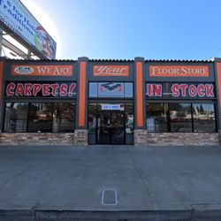 CM Floor Covering - Our new storefront with fresh paint and new logo.