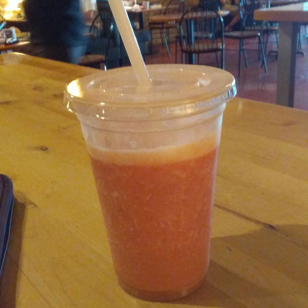 Jupiter House - 20 oz orange passion smoothie $5.75 - Coffee & Tea Near Me - Denton, Texas