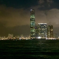 中環4號渡輪碼頭（往南丫島） - View of the International Commerce Centre from the ferry to Sok Kwu Wan.