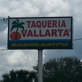 Taqueria Vallarta 2 - Sign from the road - Mexican Near Me - Mathis, Texas