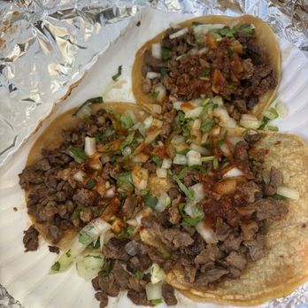Tacos El Grullense E&E - 3 Asada Tacos - Tacos Near Me - Redwood City, California