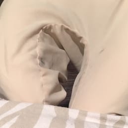 sheets covering the massage bed were very worn/dirty/full of makeup. YUK!!!